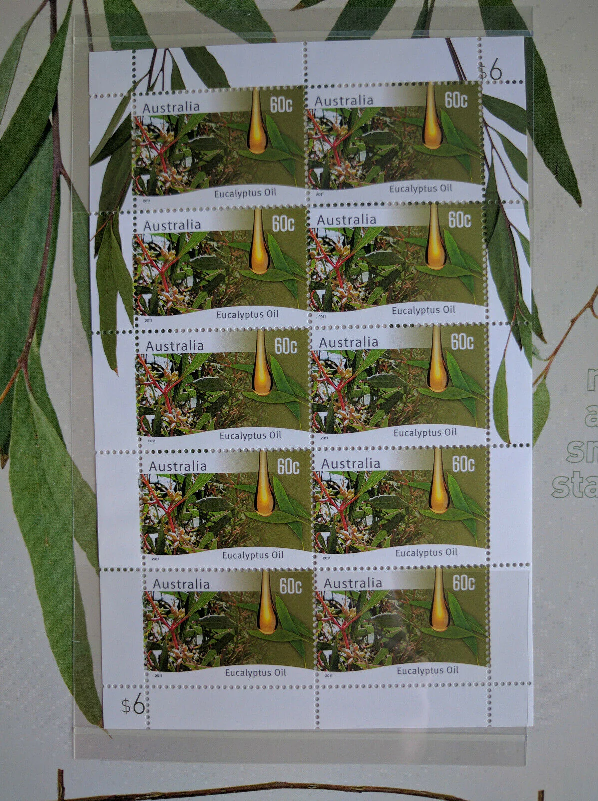 Australia Post Farming Australia Native Plants Eucalyptus Scented Stamp Pack - Image 2
