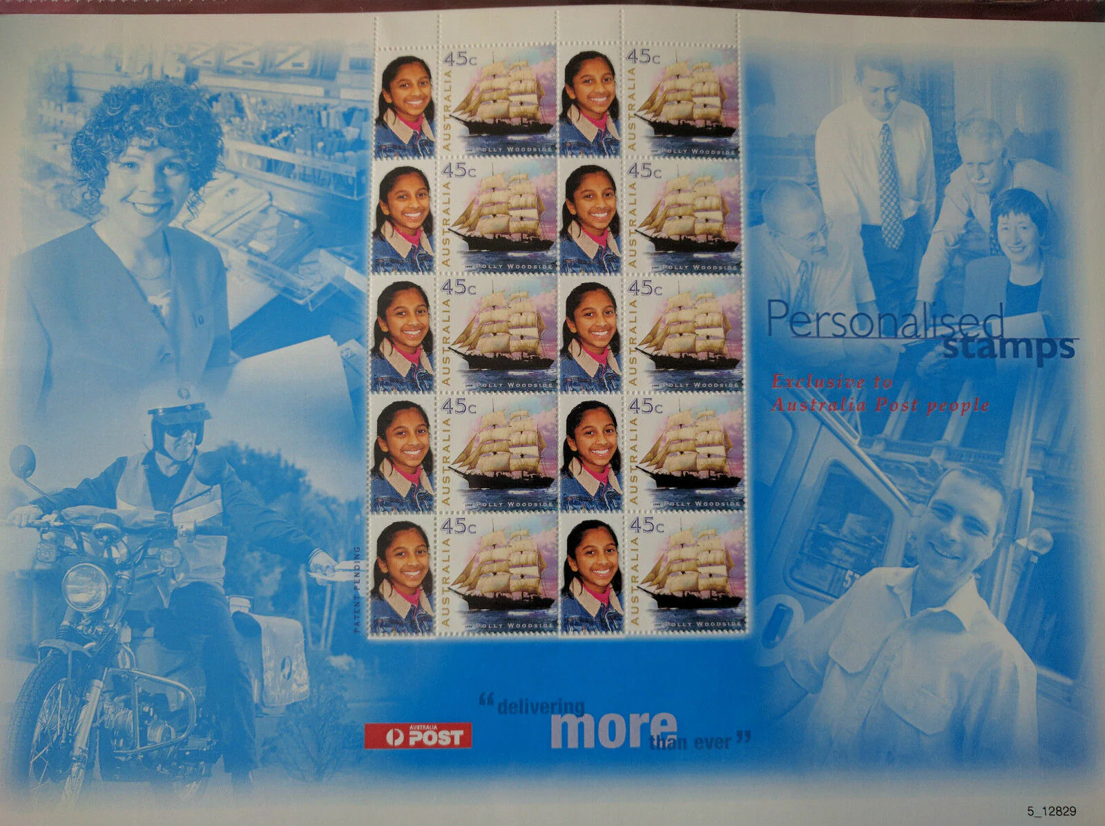 Australia Post - First Personalised Stamp Sheet Staff Excusive