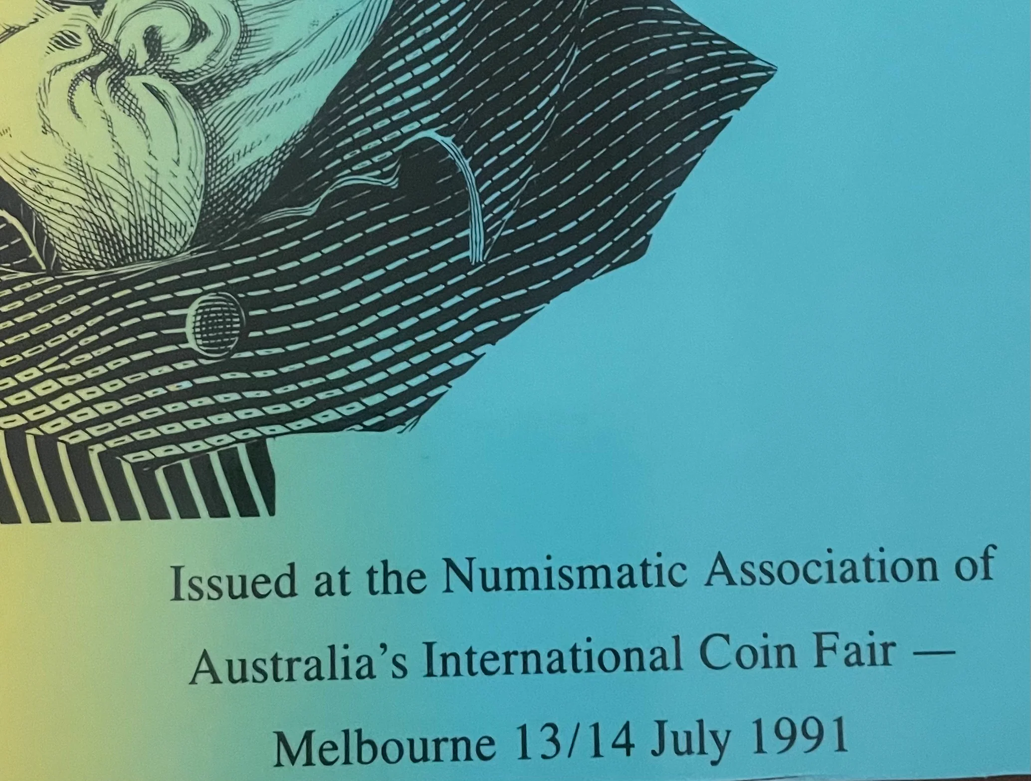 Australia 1991 $10 Fraser/Cole Banknote Uncut Block of 4 Folder R313 - Image 5