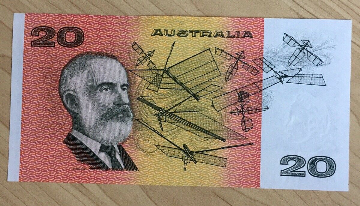 Australia R409a $20 Johnston/Fraser OCRB serial No. Banknote - Image 2