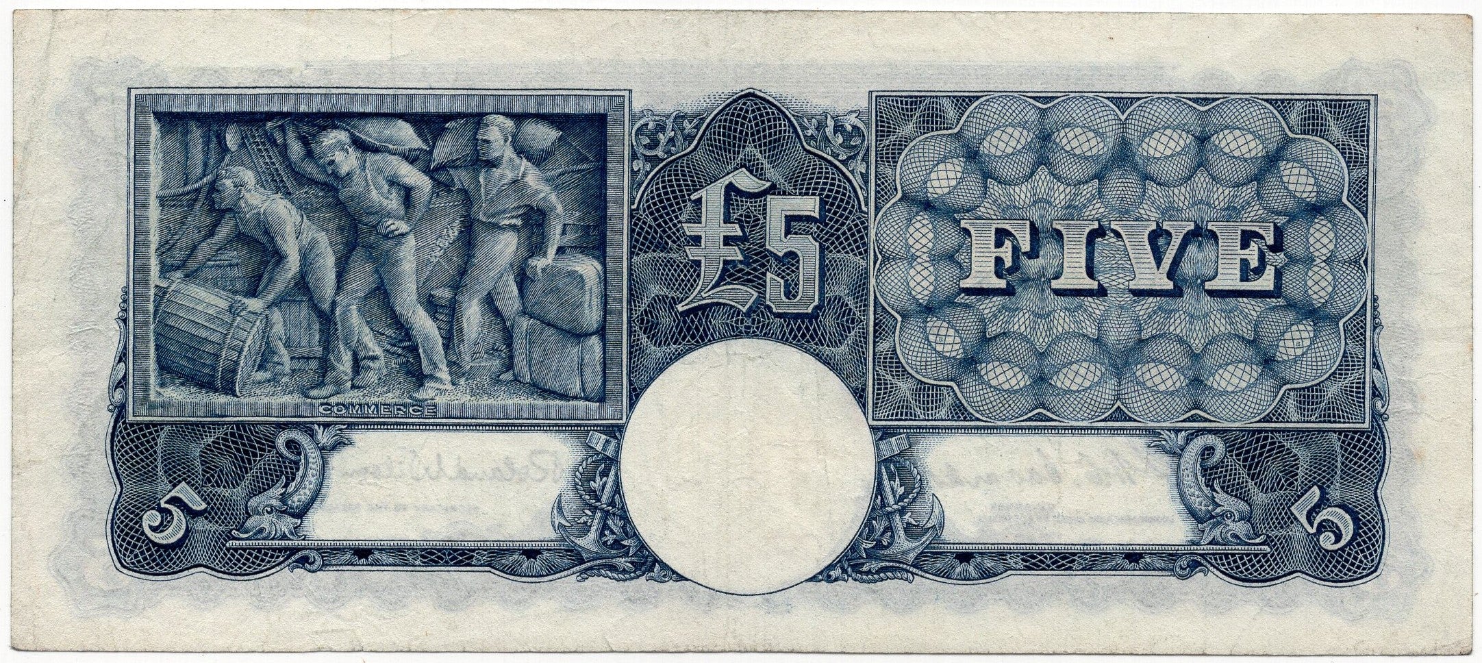 Australia R48 £5 Five Pound KGV1 Pre Decimal Banknote Coombs/Wilson Fine - Image 2