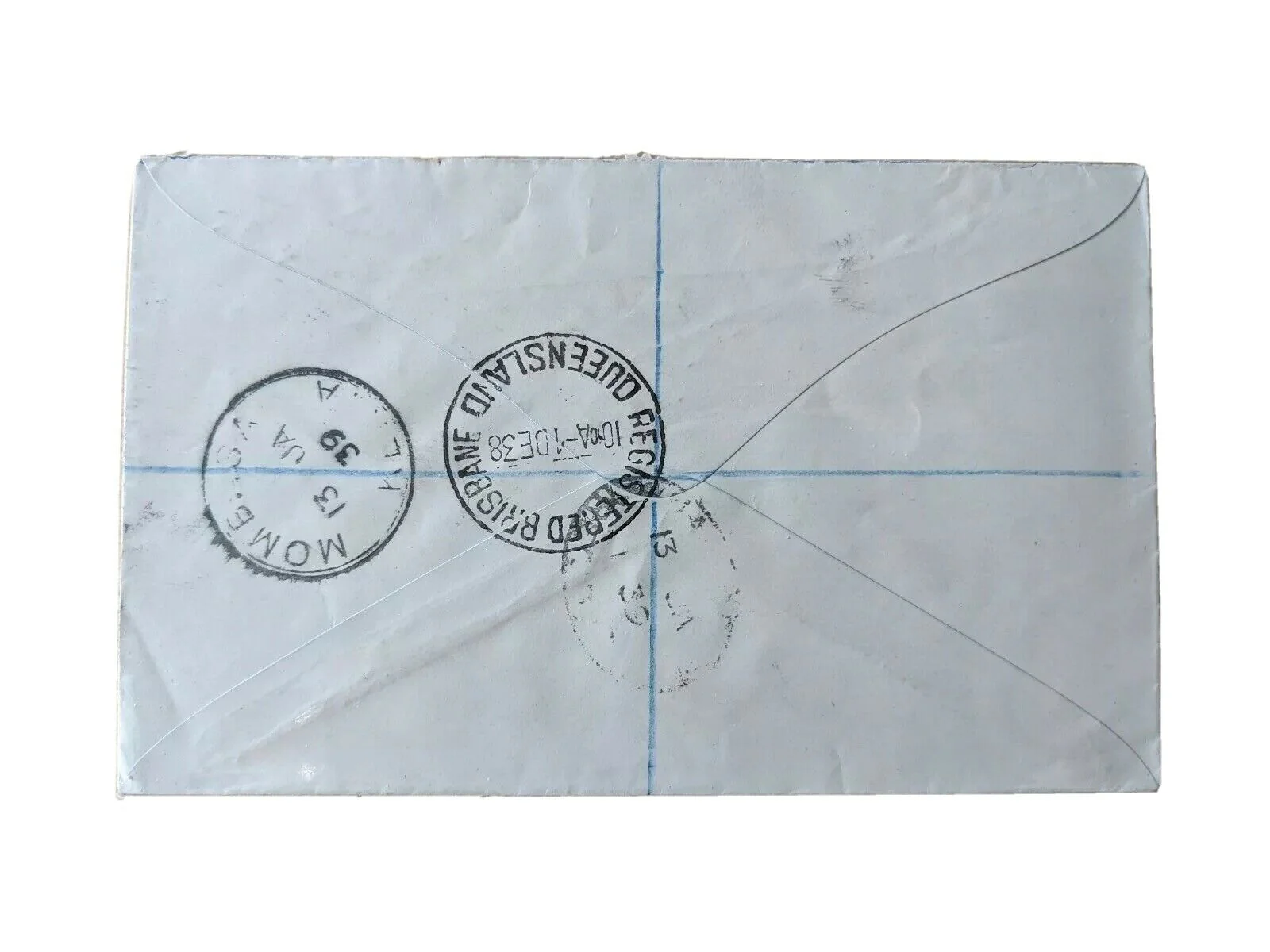 Australia Registered First Day Cover 1/12/1938 5d Merino Stamp - Image 2