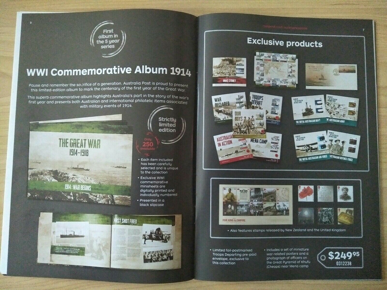 Australia The Great War 1914-8 1914 Edition Commemorative Album Limited Edition - Image 4