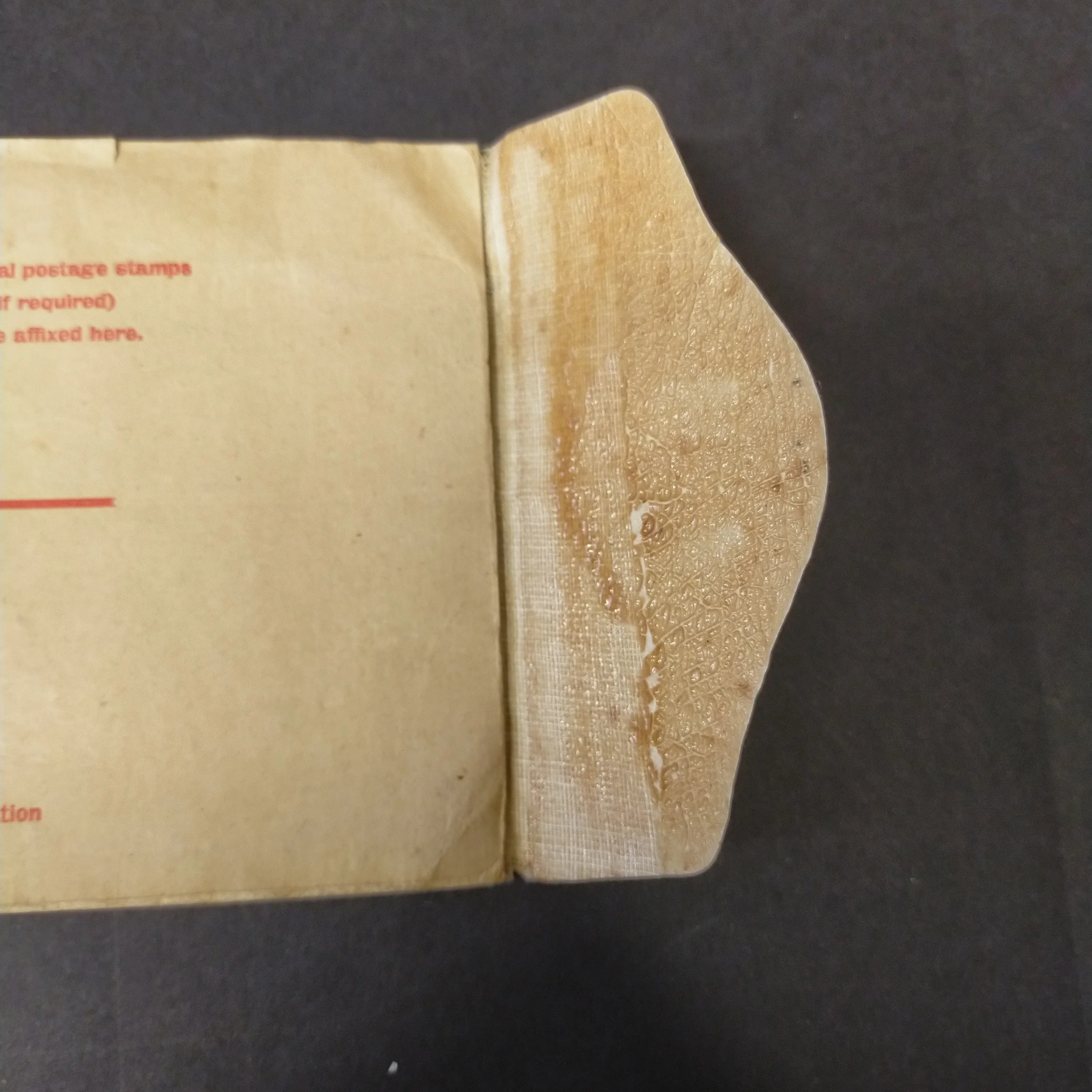 Australia Vintage Registered Large Envelope 4 1/2d KGV Oval Embossed Stamp - Image 4