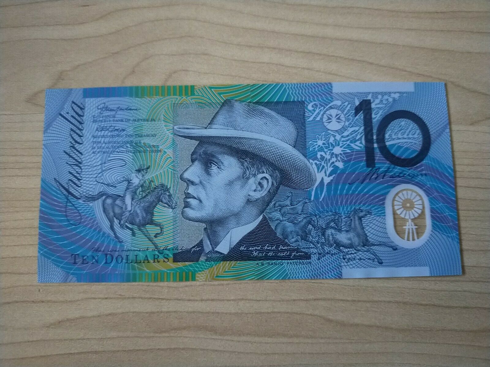 Australian $10 R320aF McFarlane Henry First Prefix Uncirculated Banknote - Image 2