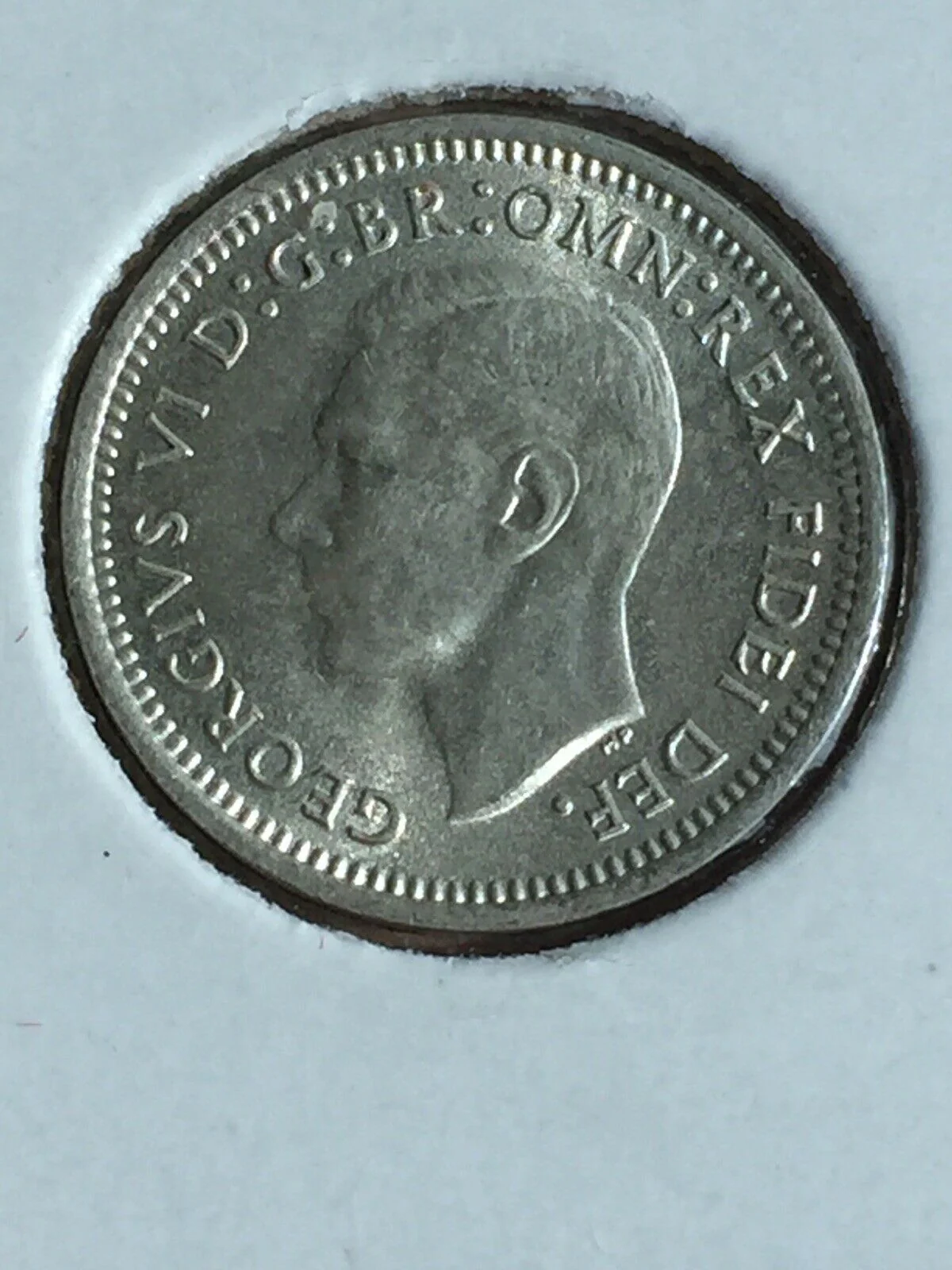 Australia 1951 PL Threepence 3d Brilliant Uncirculated. London Mint - Image 2