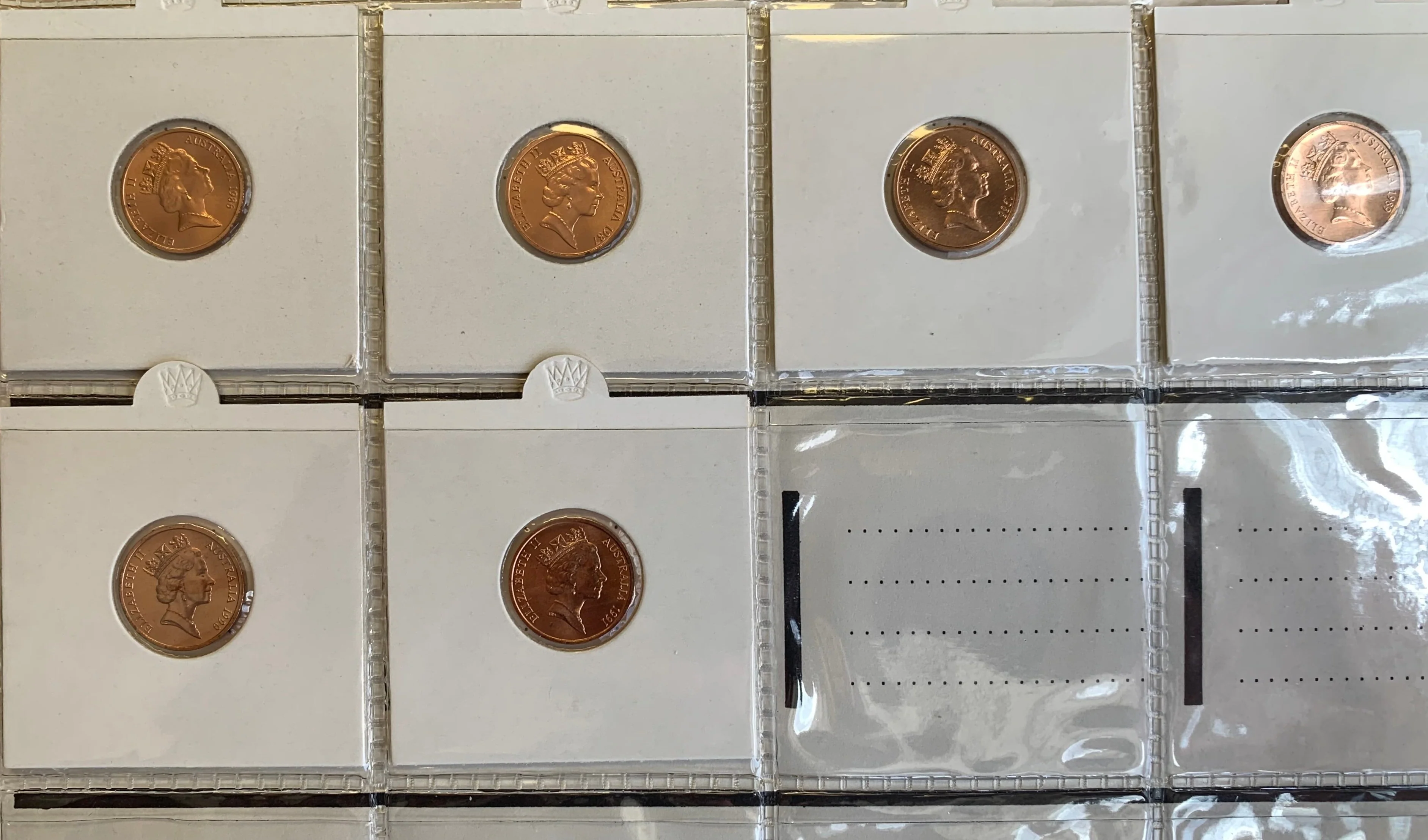 Australia 1966-1991 1c Uncirculated Coin Collection - Image 3
