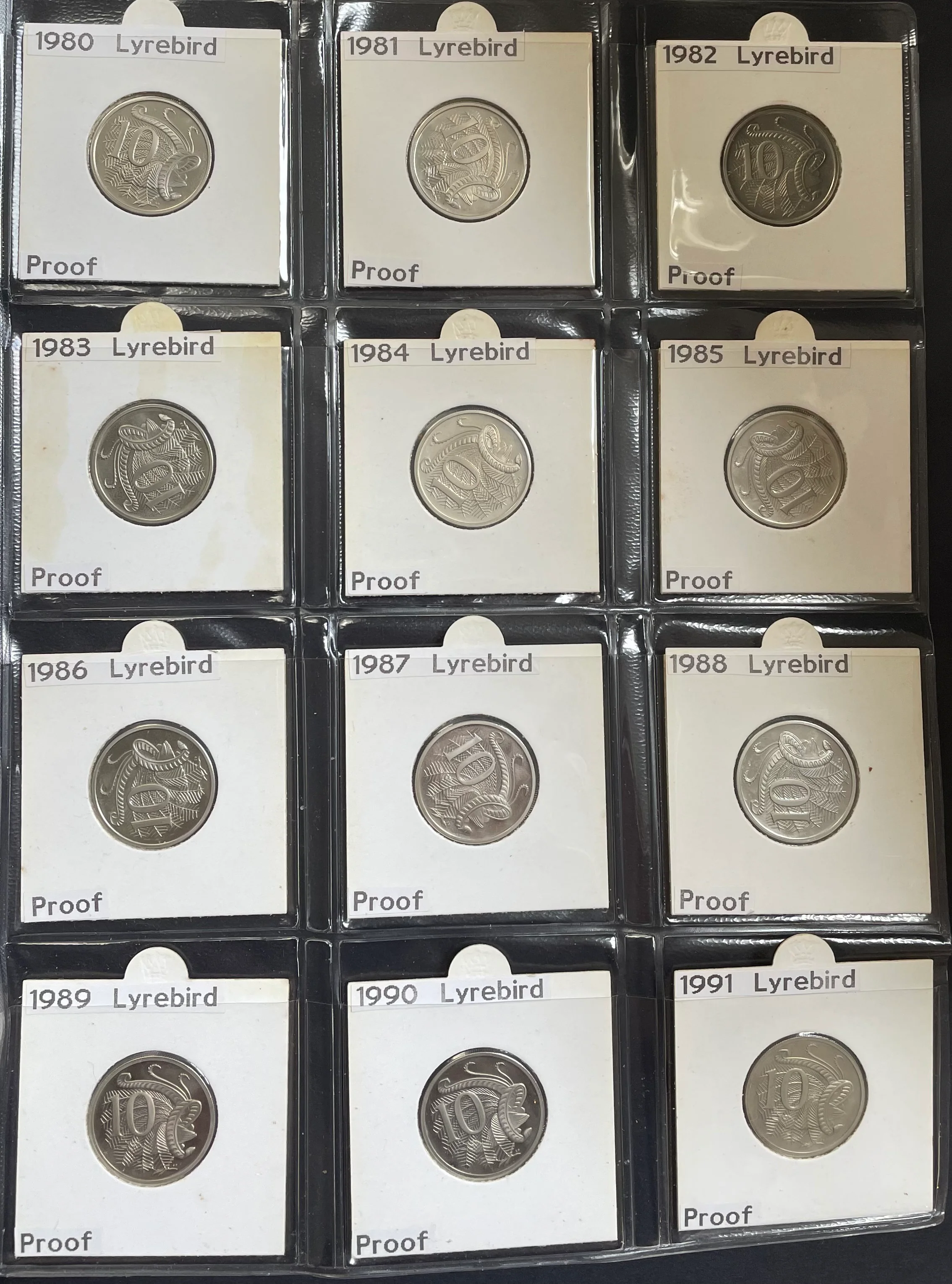Australian 1966 to 1998 10c Proof Coin Collection Complete - Image 3