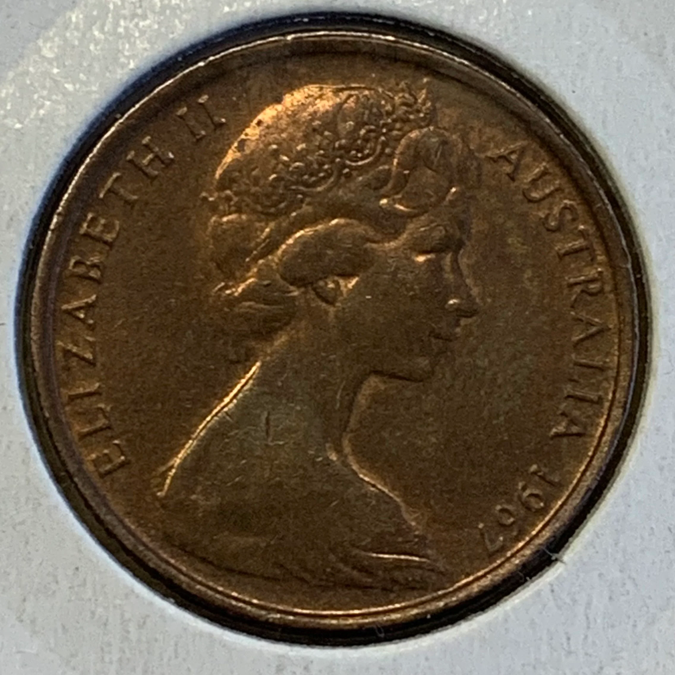 Australia 1967 2c Two Cents No "SD" variety Uncirculated - Image 2