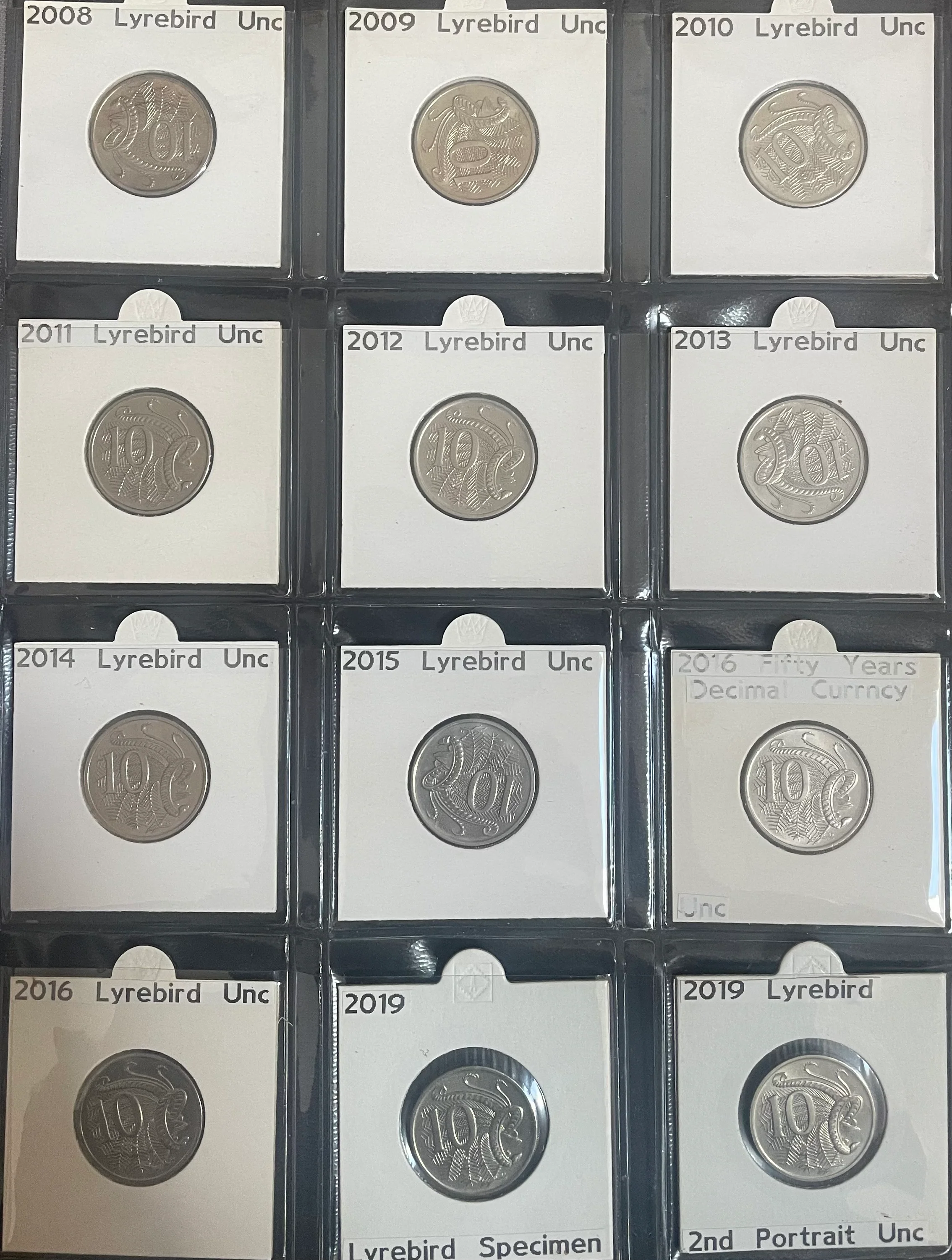 Australian 1967 to 2019 10c uncirculated Coin Collection - Image 5