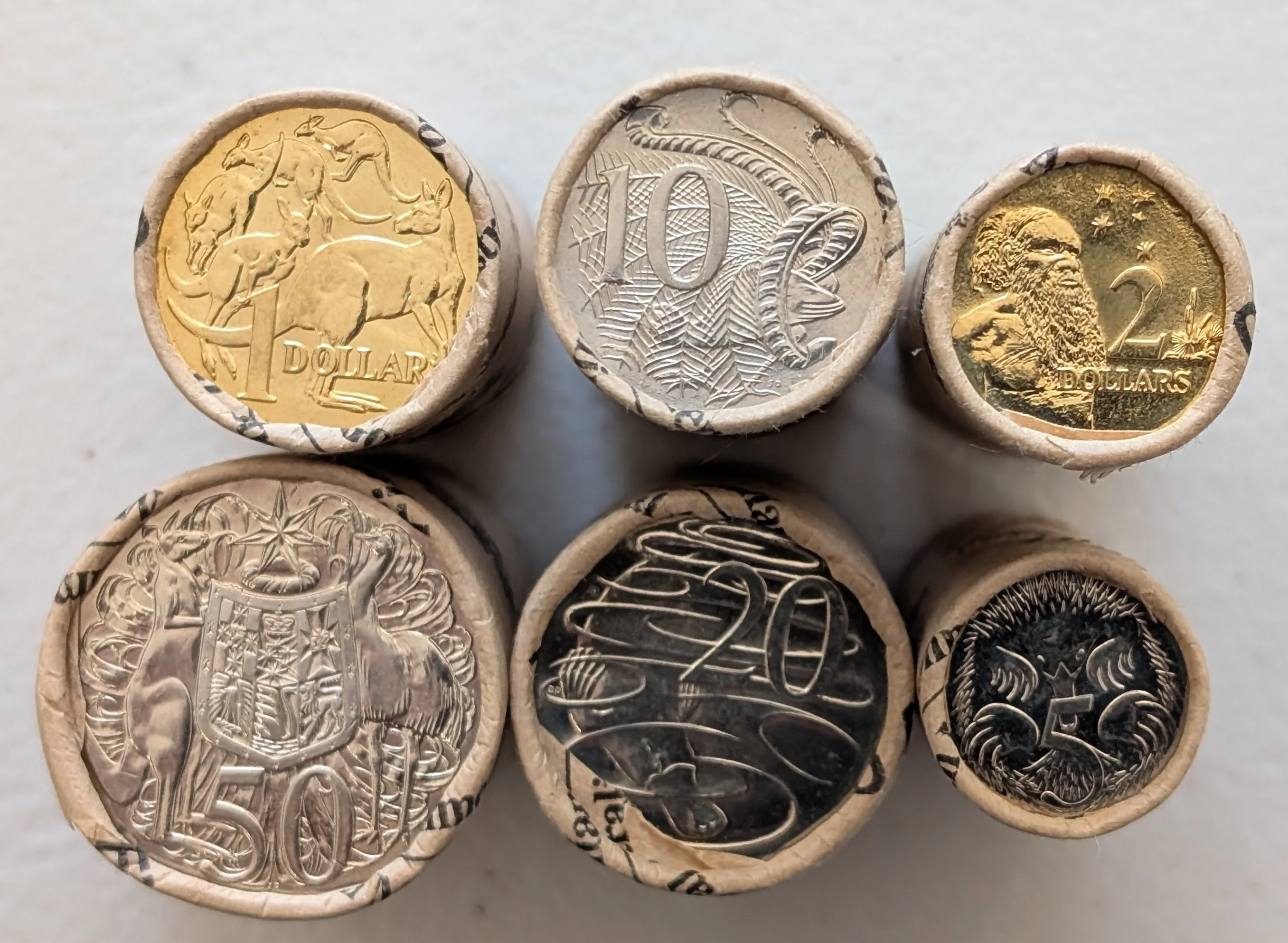2016 Royal Australian Mint 50 Years of Decimal Currency Changeover Complete Coin Set in Mint Rolls - Image 2