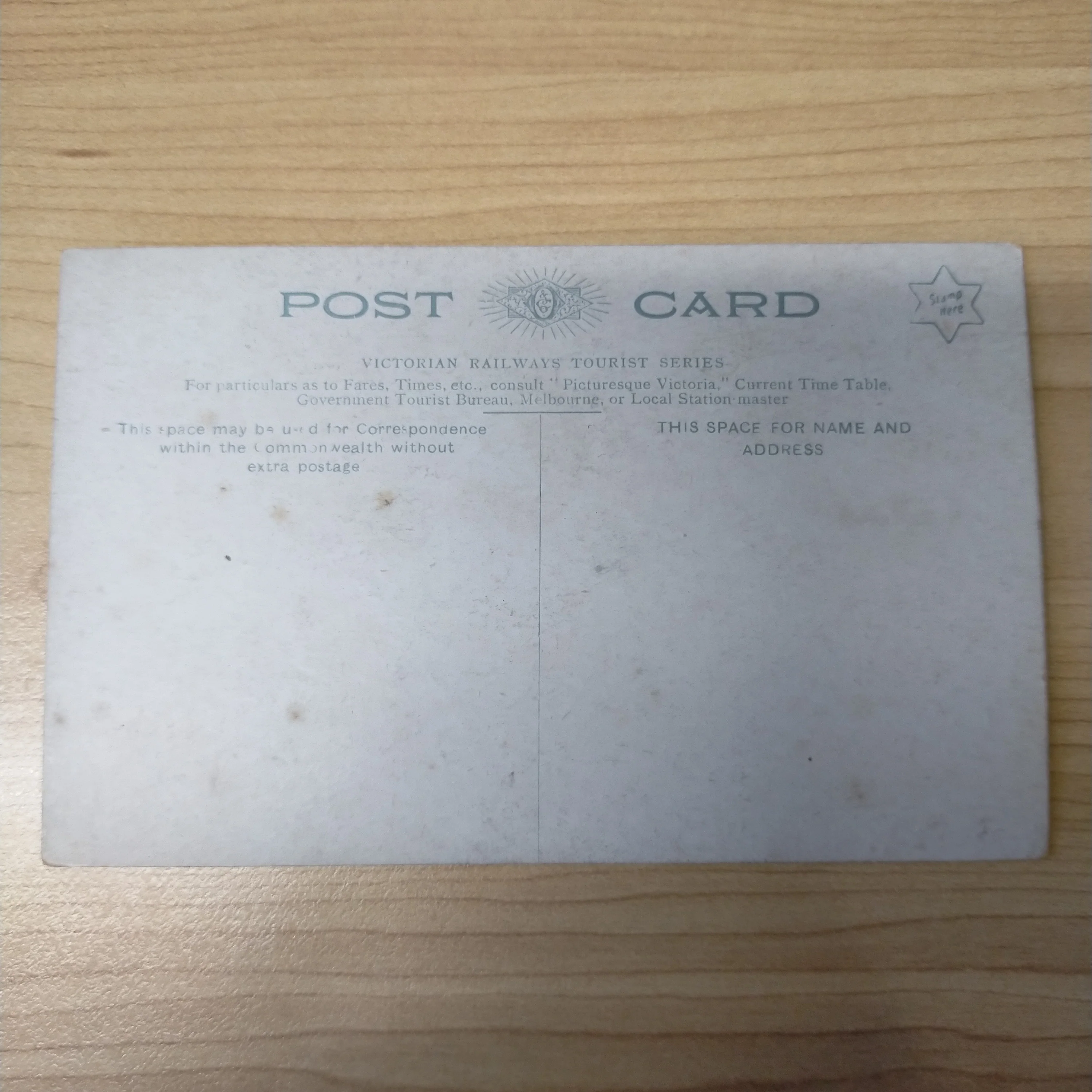 Australian Victorian Railways Tourist Series Rough Coast Port Campbell Postcard - Image 2