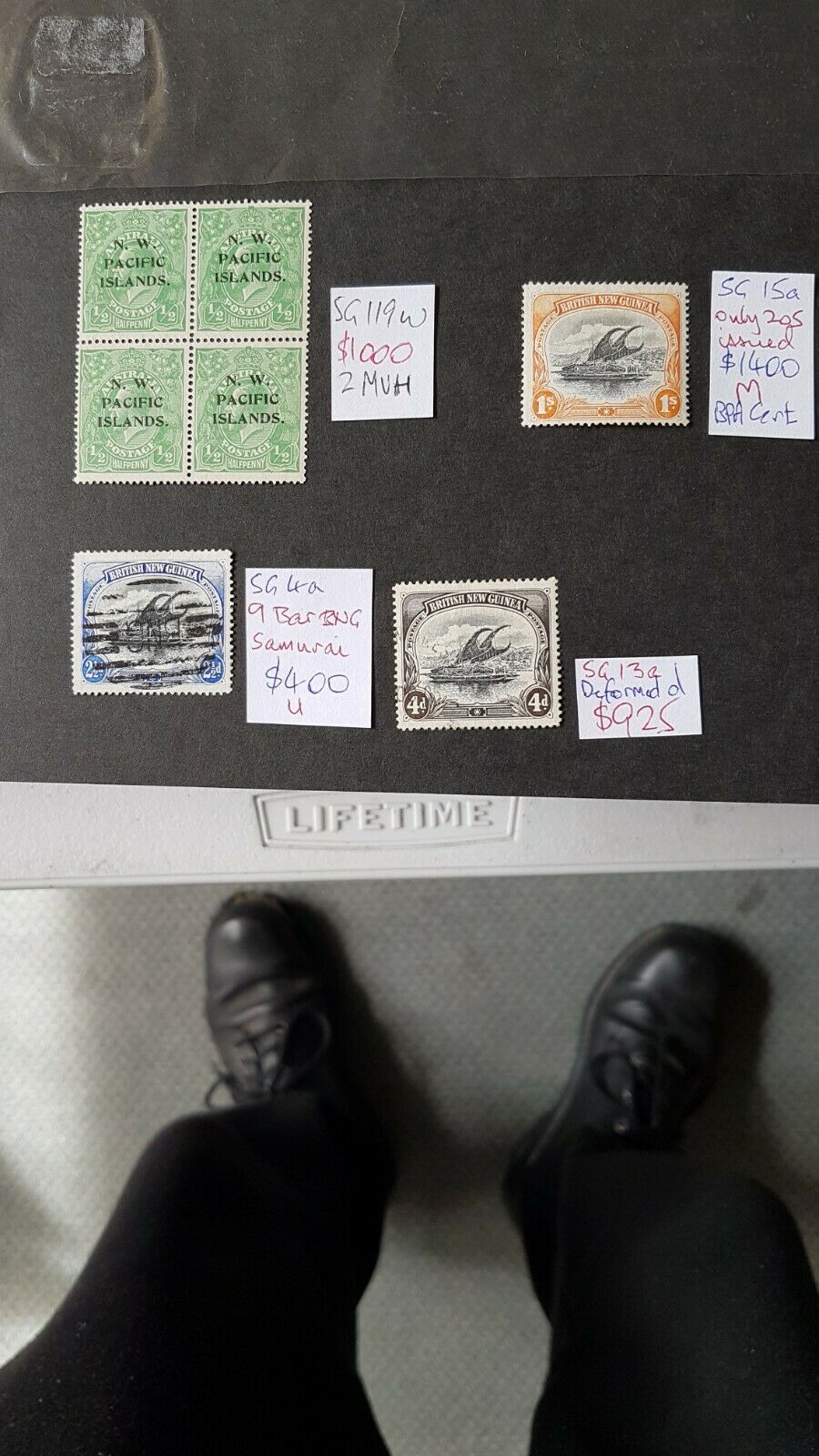 British New Guinea Papua 2½d Lakatoi SG 4a with 9 bar Samurai cancel - Image 2