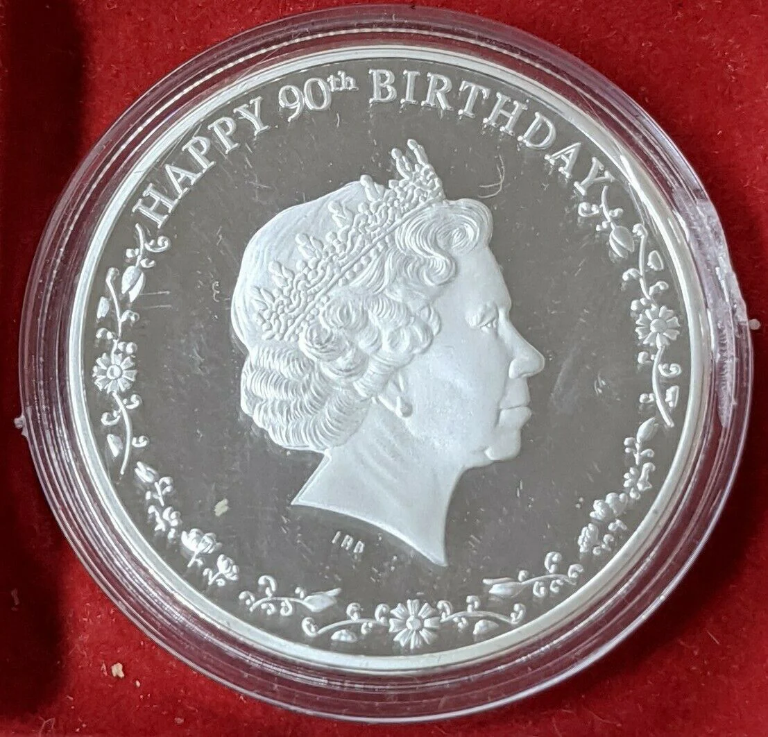 Canada Queen Elizabeth 90th Birthday Coloured Silver Coin - Image 2