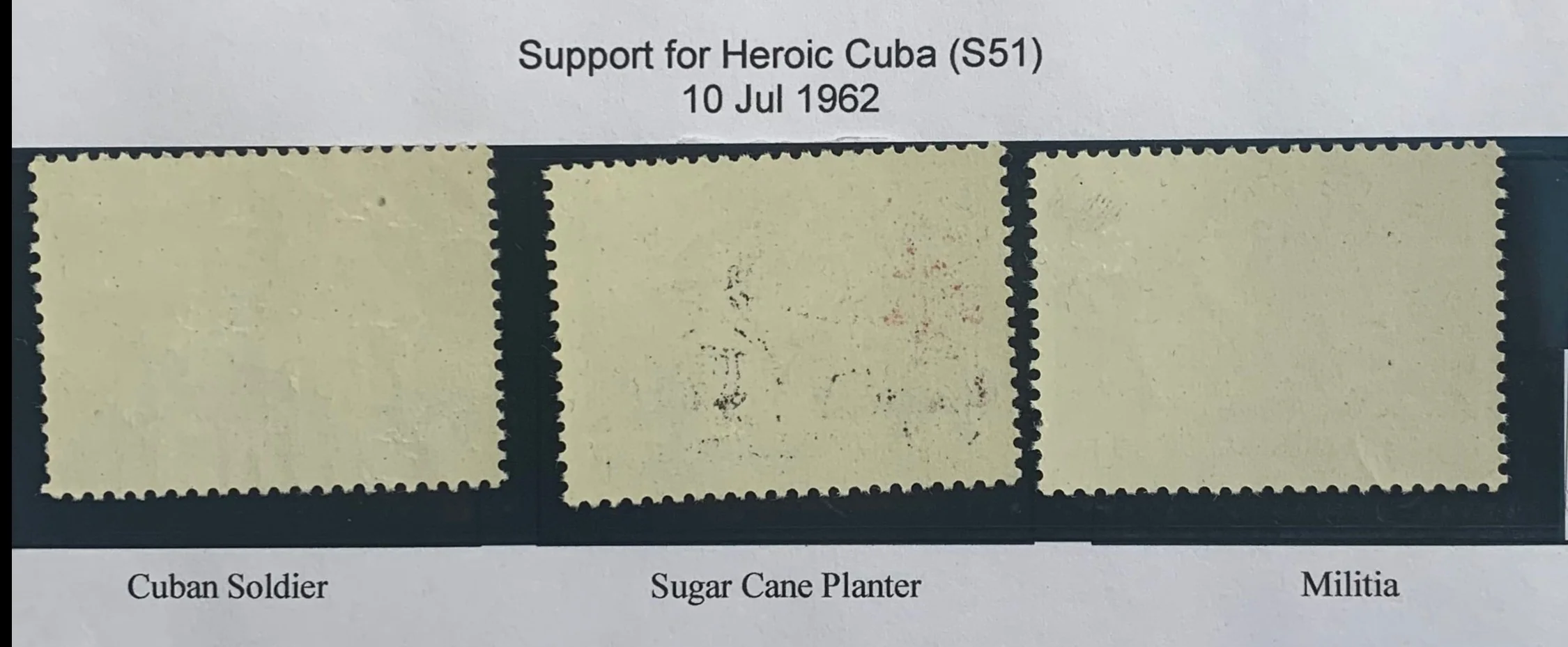 China 1962 Cuba S51 Complete Set Mint - Image 2