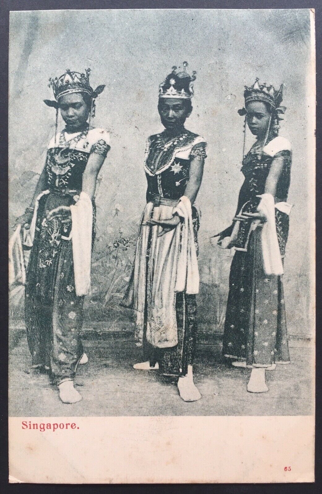 China- Incoming Mail. 1904 Singapore PPC To Shanghai - Image 2