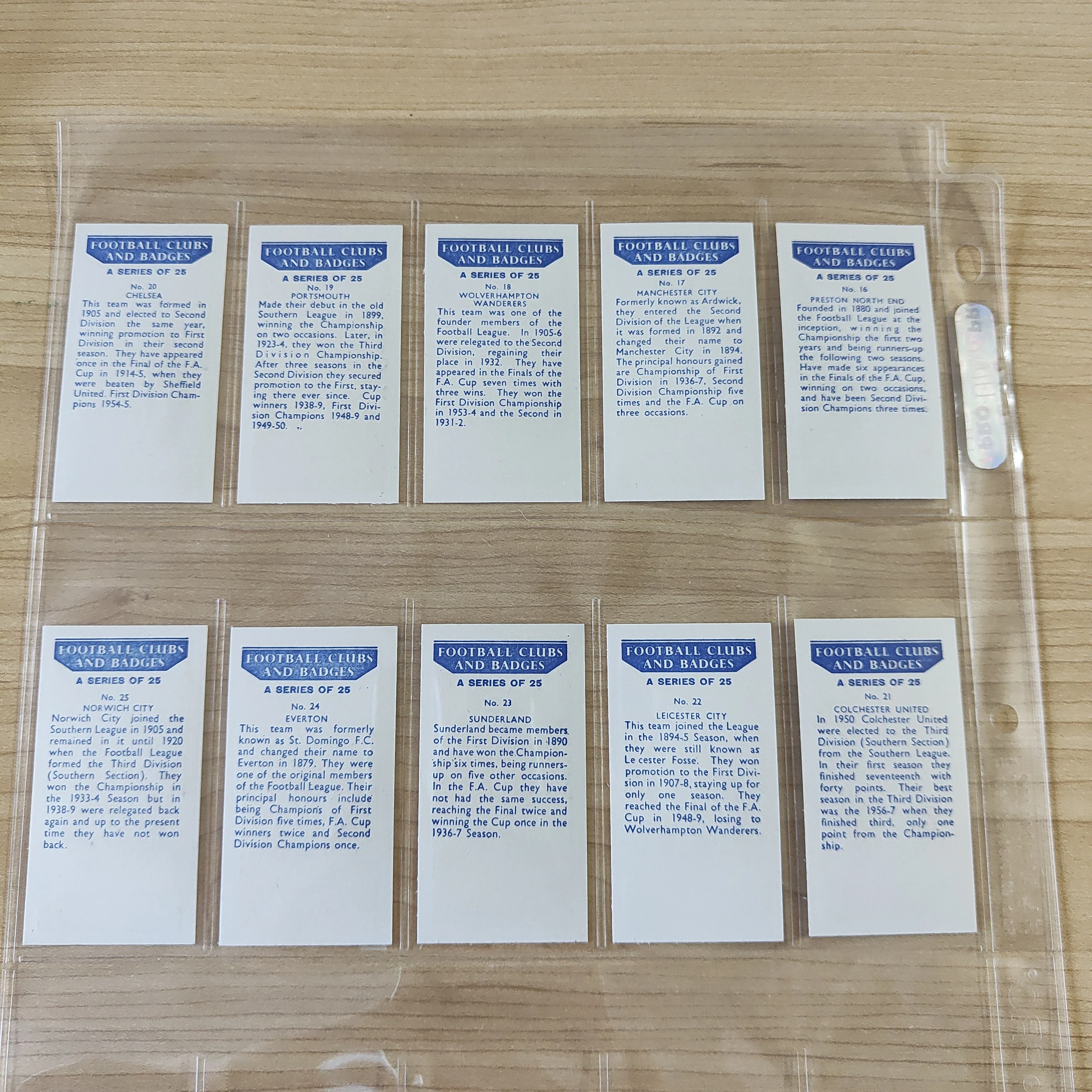 Circa 1960's Football Clubs and Badges Set of 25 Cigarette Cards - Image 4