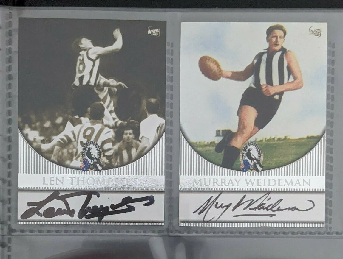 Collingwood AFL Hall Of Fame Card Collection (110)+ 9 Signatures Limited 66/250 - Image 12