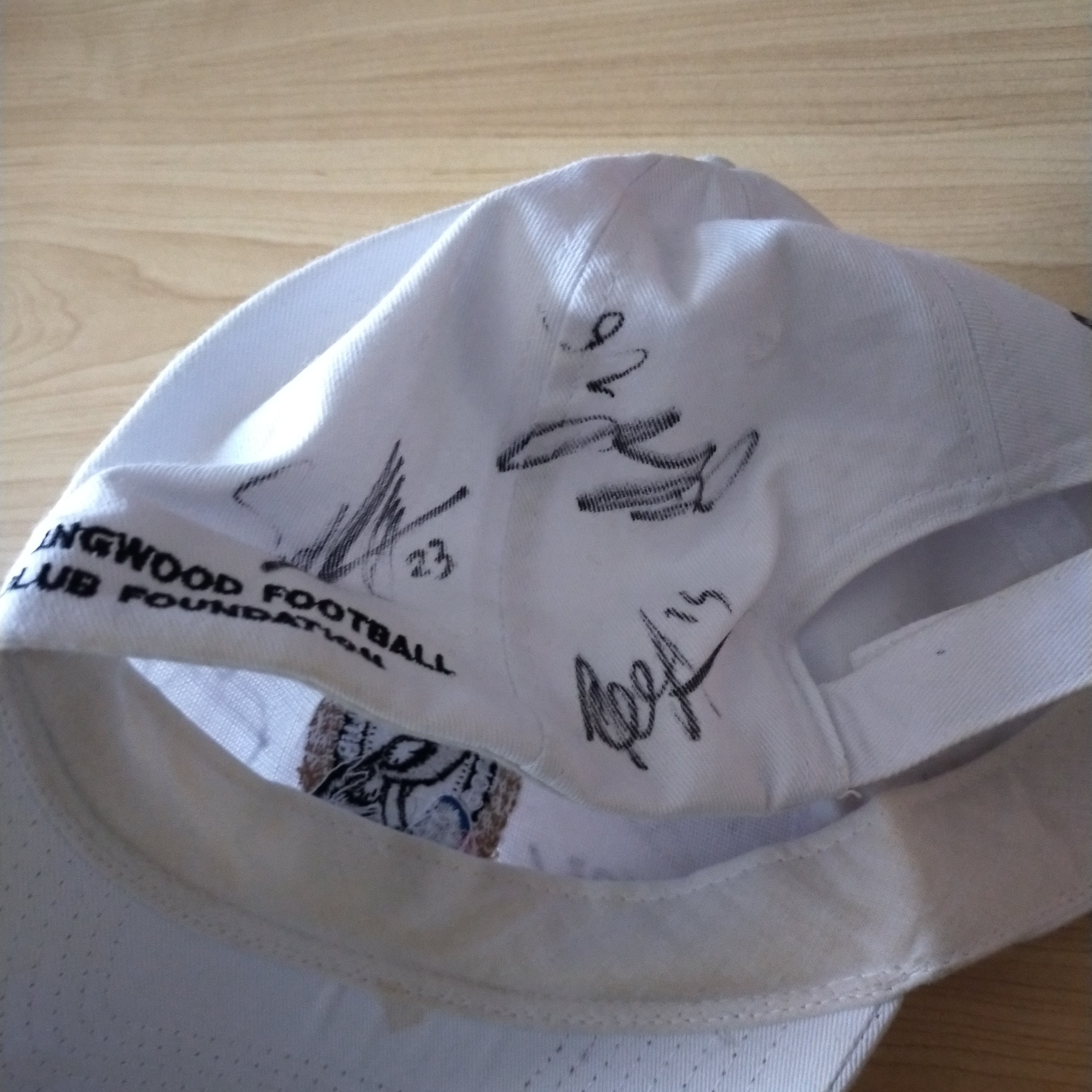 Collingwood Football Club Family Fun Run and Walk Hat Signed By Collingwood Team - Image 4
