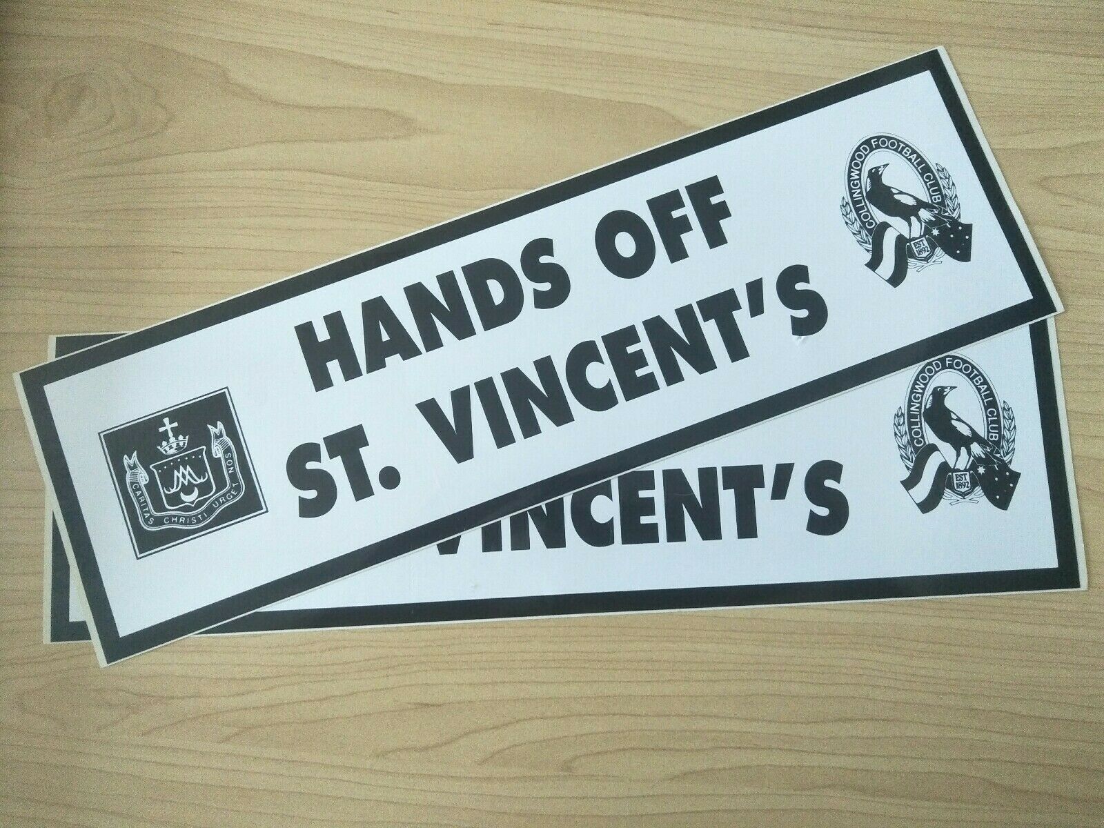 Collingwood Football Club "In Black & White" Newsletter 1991-96 x7 and Stickers - Image 9