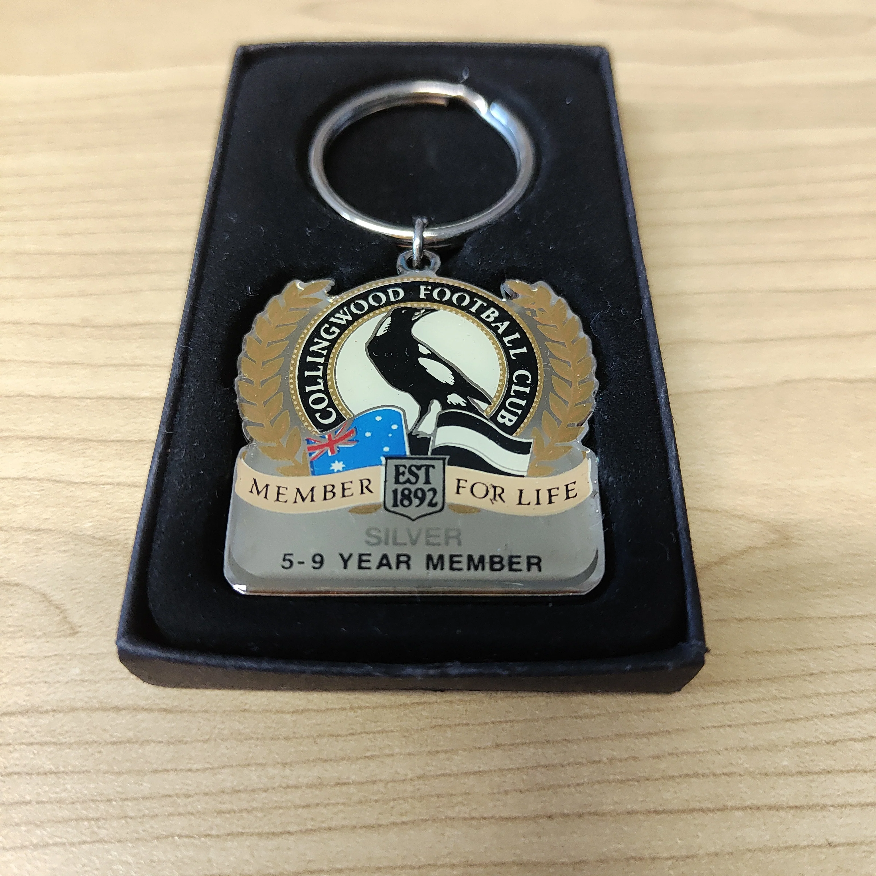 Collingwood Football Club Silver 5-9 Year Member Keyring - Image 2