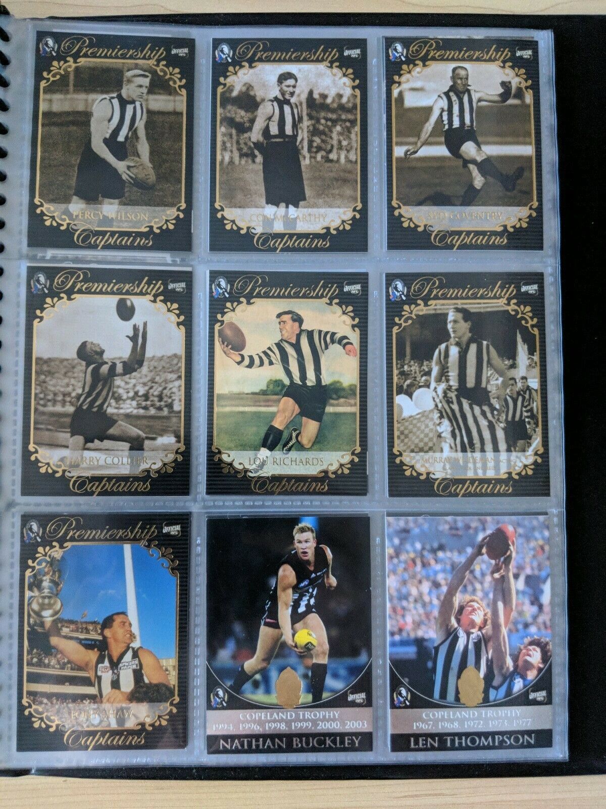 Collingwood Hall Of Fame 110 Card Set Limited Edition Nathan Buckley Signature - Image 9
