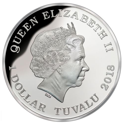 2018 $1 Tuvalu Deadly and Dangerous Australian Dingo 1oz 999 Silver Proof Coin Box Cert - Image 2