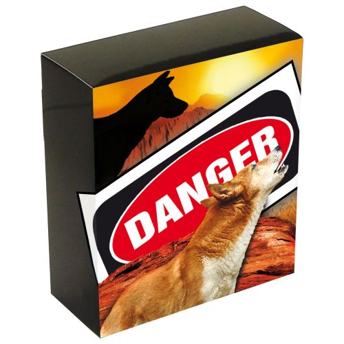 2018 $1 Tuvalu Deadly and Dangerous Australian Dingo 1oz 999 Silver Proof Coin Box Cert - Image 3