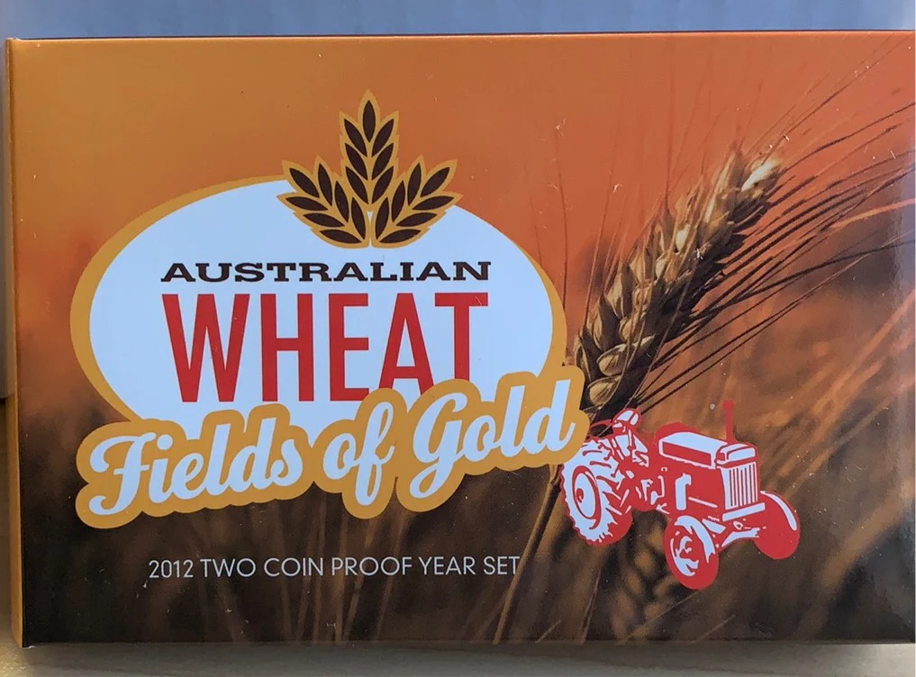 Australia 2012 Royal Australian Mint Australian Wheat 2 Coin Proof Set - Image 2