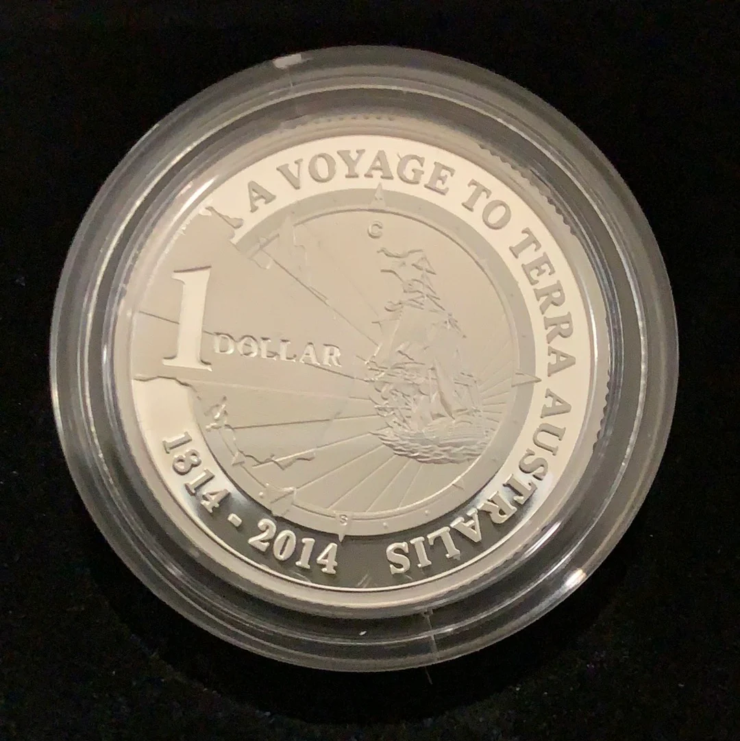 Australia 2014 Royal Australian Mint $1 Terra Australis Silver Proof Coin