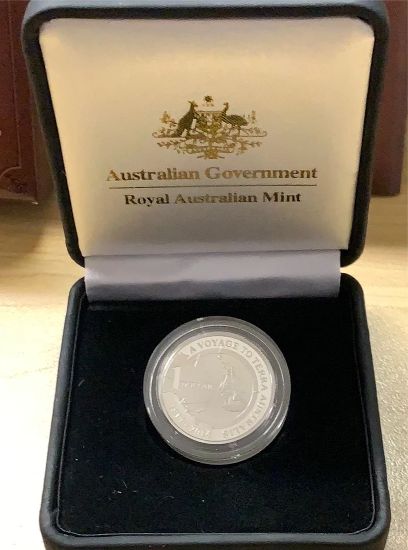Australia 2014 Royal Australian Mint $1 Terra Australis Silver Proof Coin - Image 2