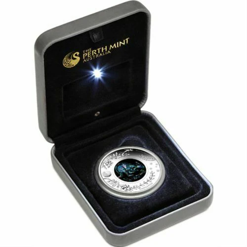 Australia 2013 Perth Mint Opal Series The Kangaroo 1oz 999 Silver Proof Coin Box Cert - Image 3