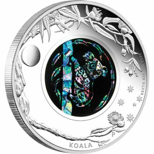 Australia 2012 Perth Mint Opal Series The Koala 1oz 999 Silver Proof Coin Box Cert - Image 2