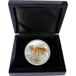 Tuvalu 2011 $1 Endangered and Extinct Series Tasmanian Tiger 1oz 999 Silver Proof Coin Box Cert - Image 2