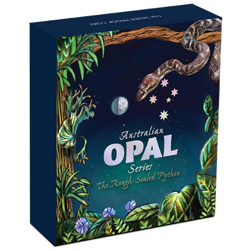 2015 Opal Series The Rough Scaled Python 1oz 999 Silver Proof Coin Box Cert - Image 3