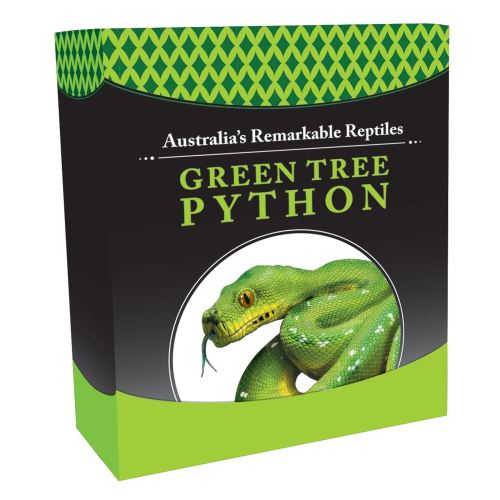 Tuvalu 2018 Remarkable GreenTree Python 1oz 999 Silver Proof Coin Box Cert - Image 2