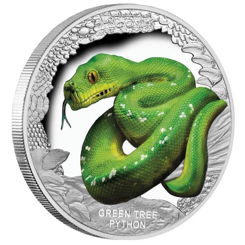 Tuvalu 2018 Remarkable GreenTree Python 1oz 999 Silver Proof Coin Box Cert - Image 3