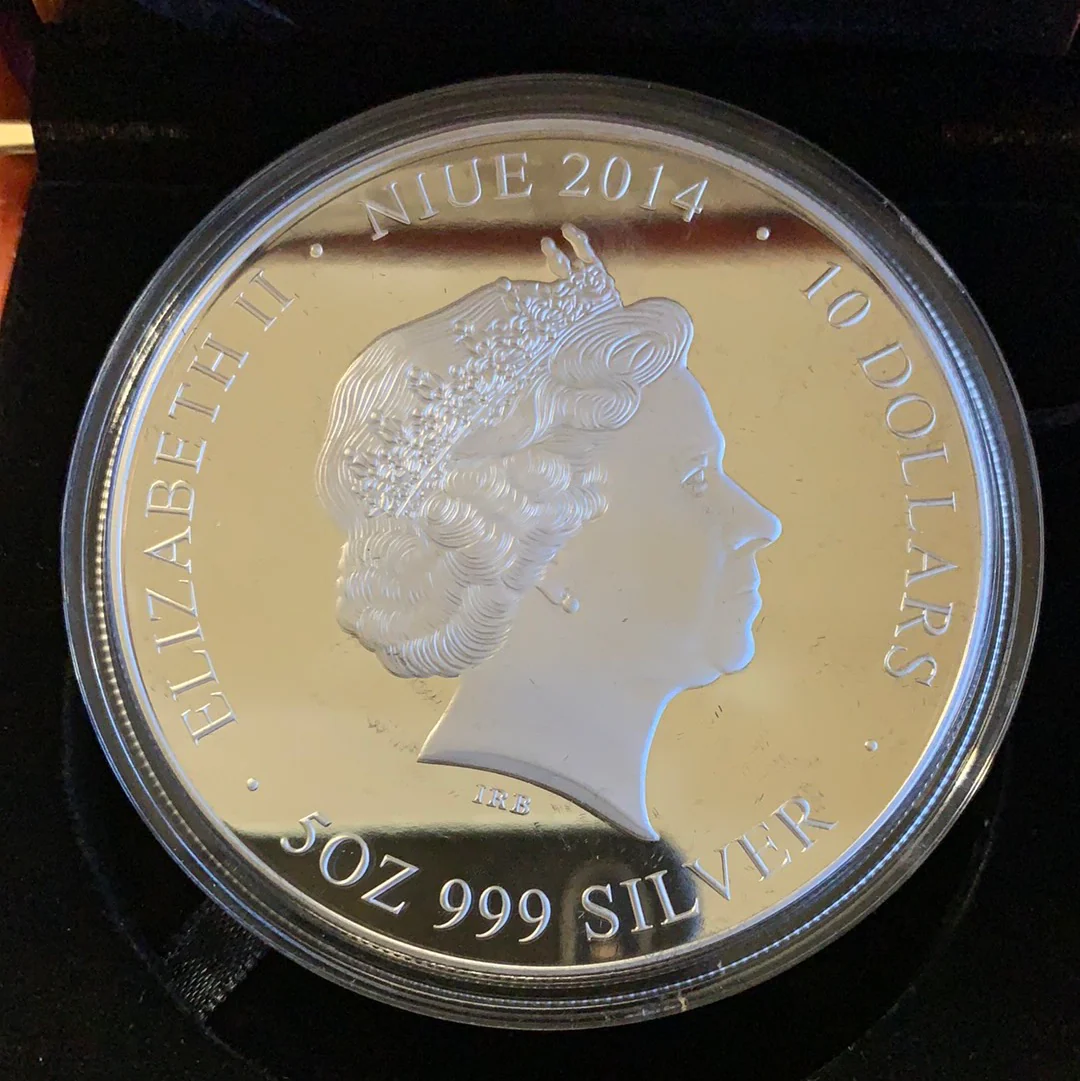 Niue 2014 $10 First World War Series - War Declared 5oz 999 Silver Coin Box Cert - Image 3