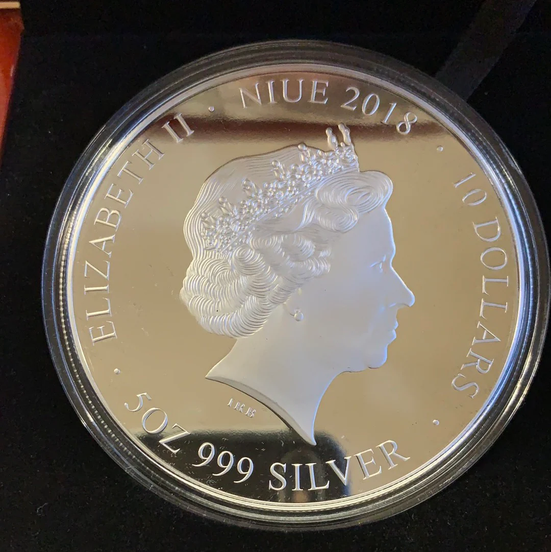 Niue 2018 $10 First World War Series - Armistice 5oz 999 Silver Coin Box Cert - Image 3