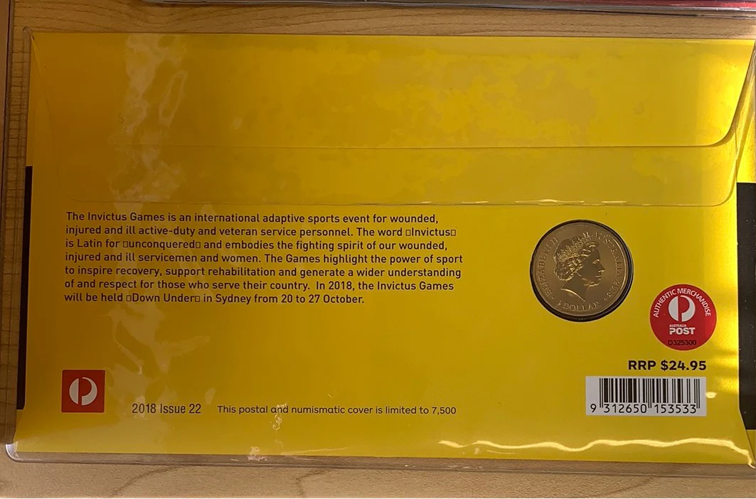 Australia 2018 Invictus Games PNC with $1 coin - Image 2