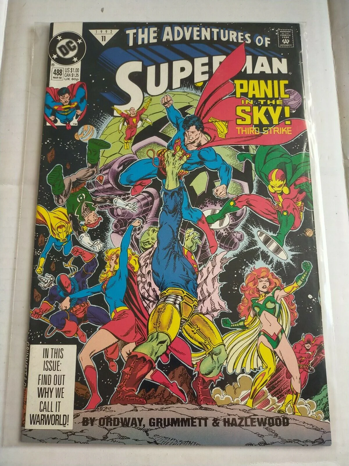 DC 488 March 1992 The Adventures of Superman Comic