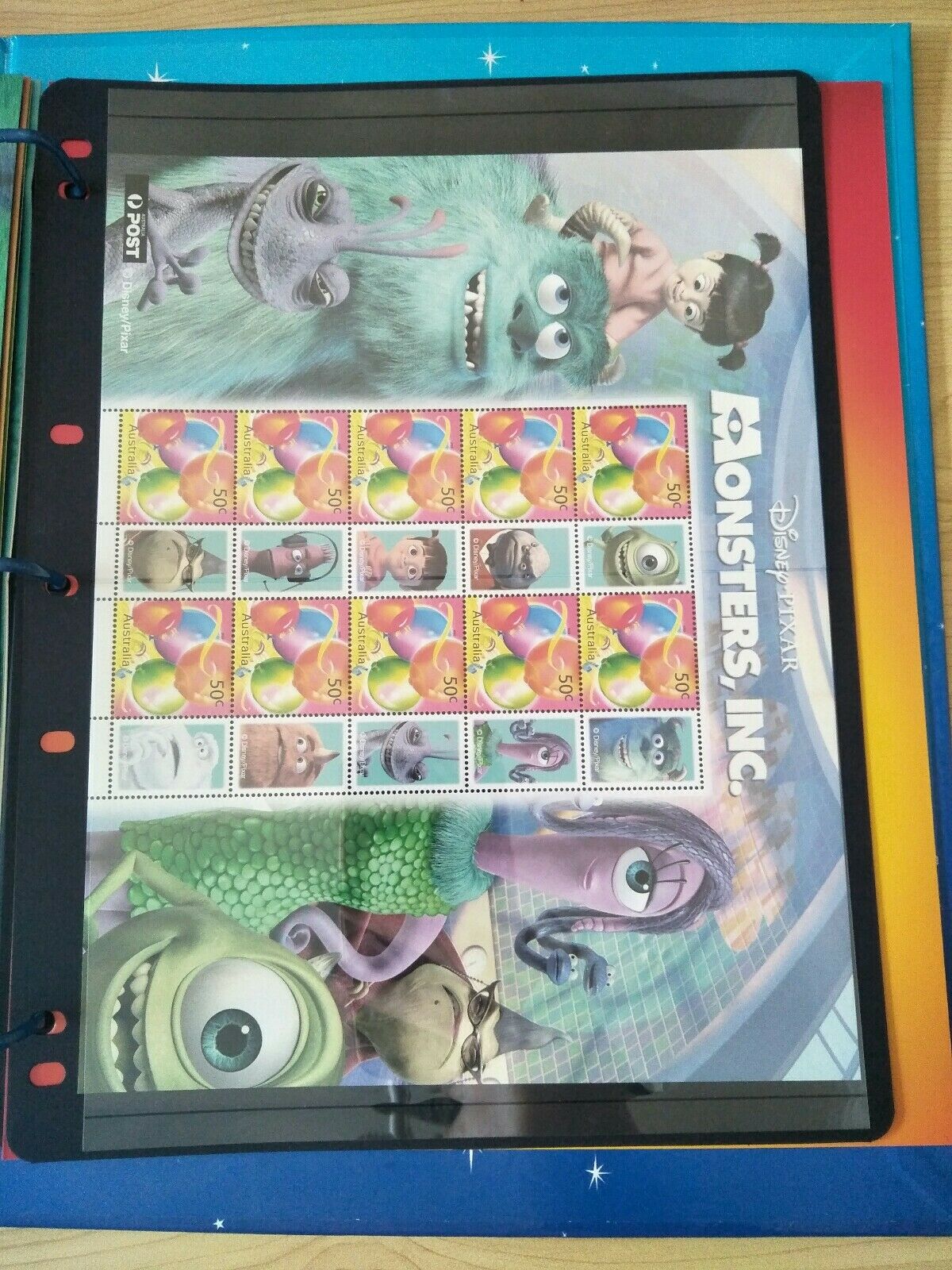 Disney Pixar Souvenir Stamp Album With Stamps 50c - Image 9