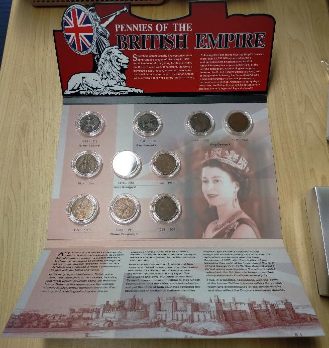 Downies Pennies of the British Empire UK NZ Australian 10 Coin Set - Image 2