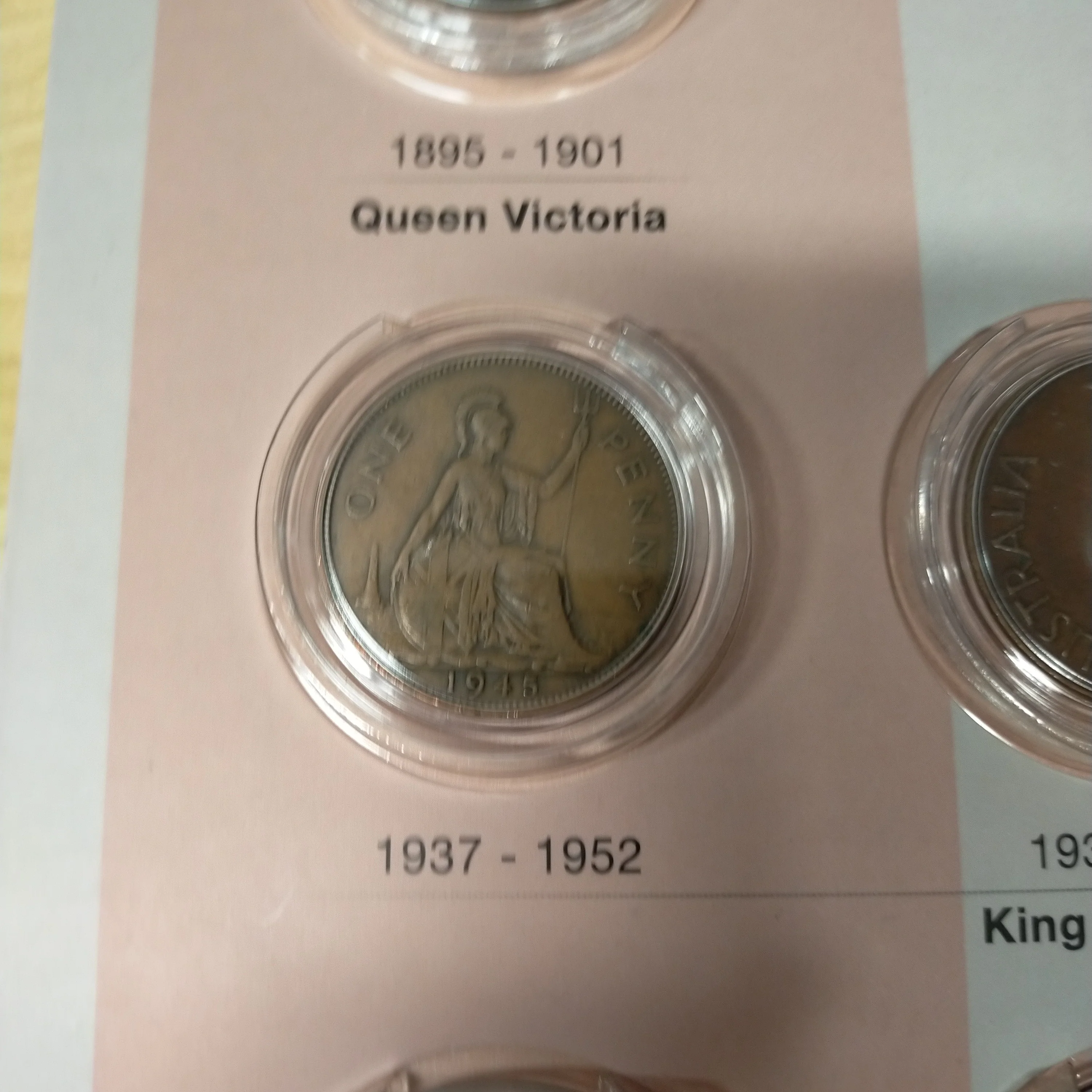 Downies Pennies of the British Empire UK NZ Australian 10 Coin Set - Image 7