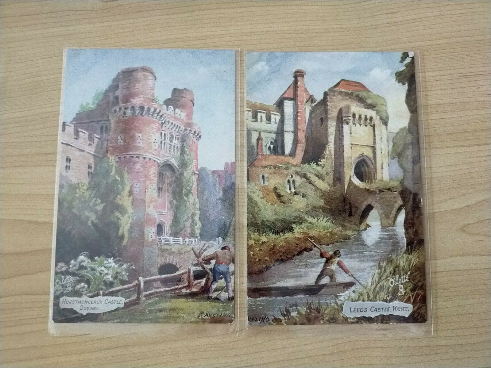 England Vintage Postcard Tuck's Post Card English Castles Set of 6 - Image 3