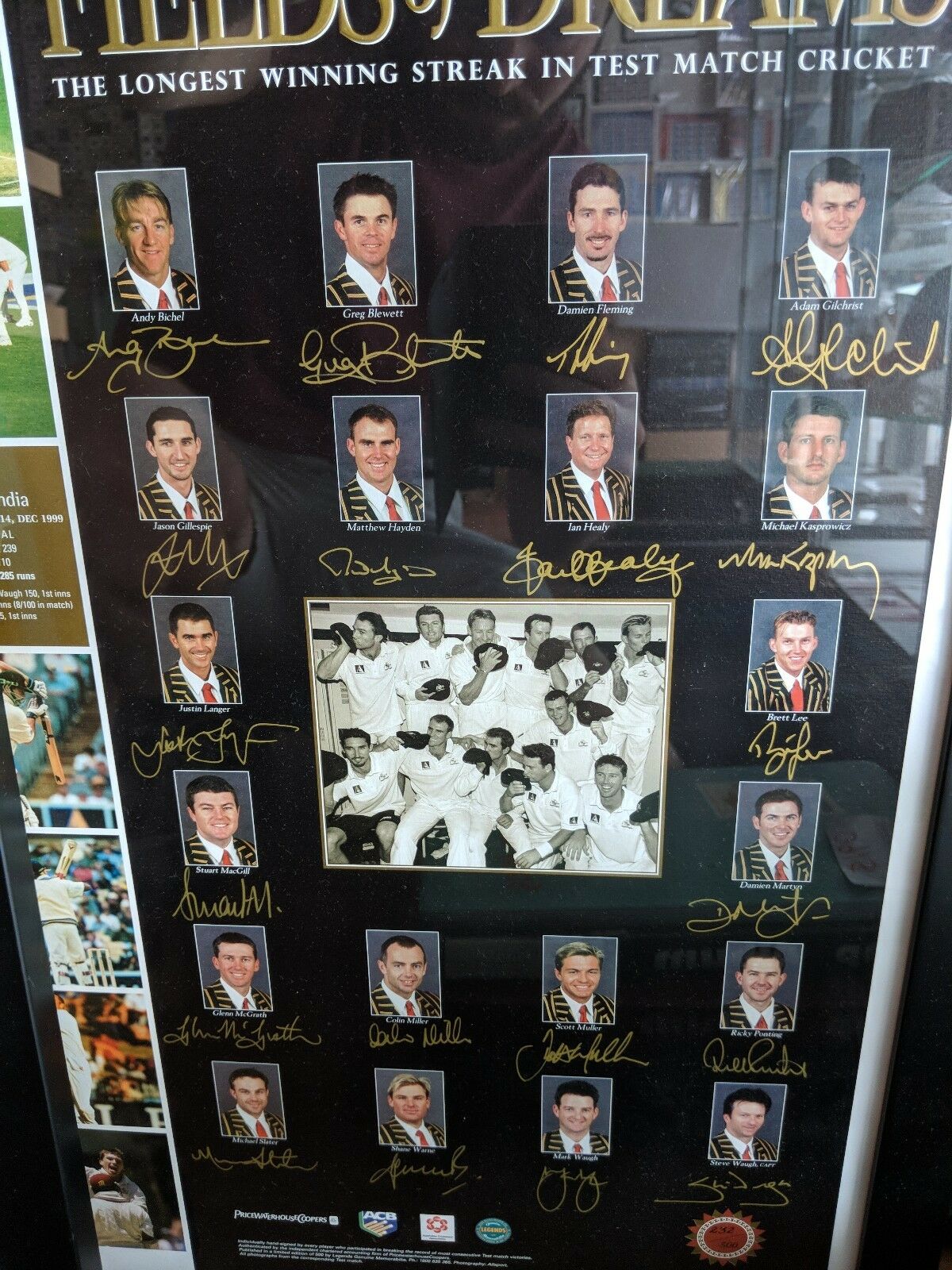 Fields of Dreams - Signed by all 20 Players Framed Limited Edition 232/500 - Image 2