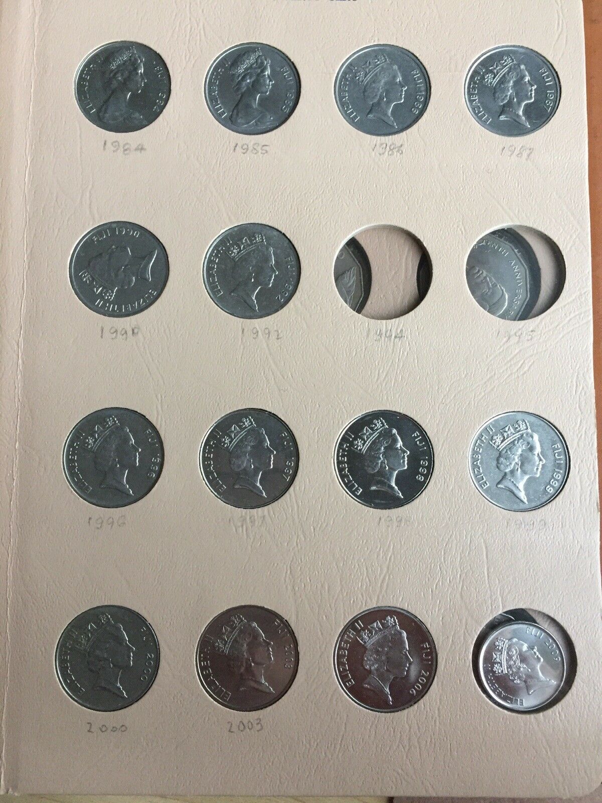 Fiji Decimal 20 & 50 Cents 1969-2009 in Dansco Supreme Album. Superb Condition. - Image 3