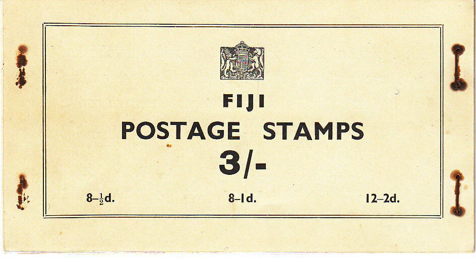 Fiji SG SB3a 3/- KGV l Booklet including four advertising pages