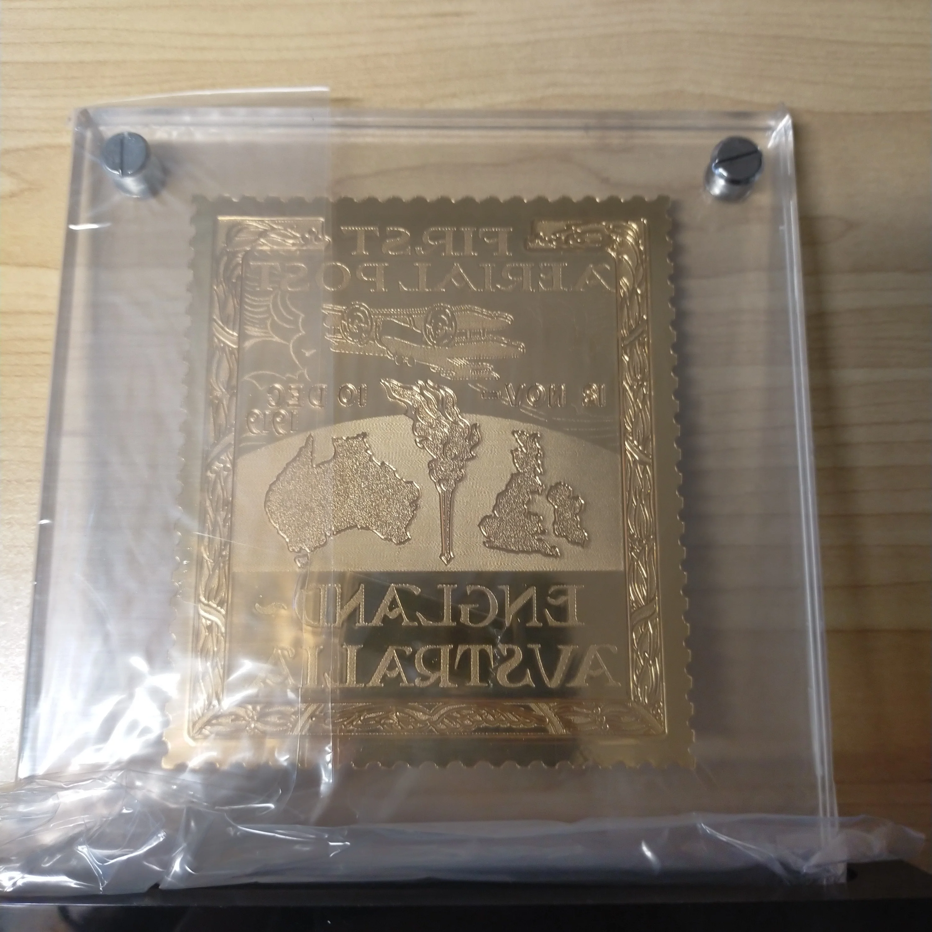 First Aerial Post Vignette Limited Edition 24 Carat Gold Centenary Tribute In Stunning Display Case - Image 3