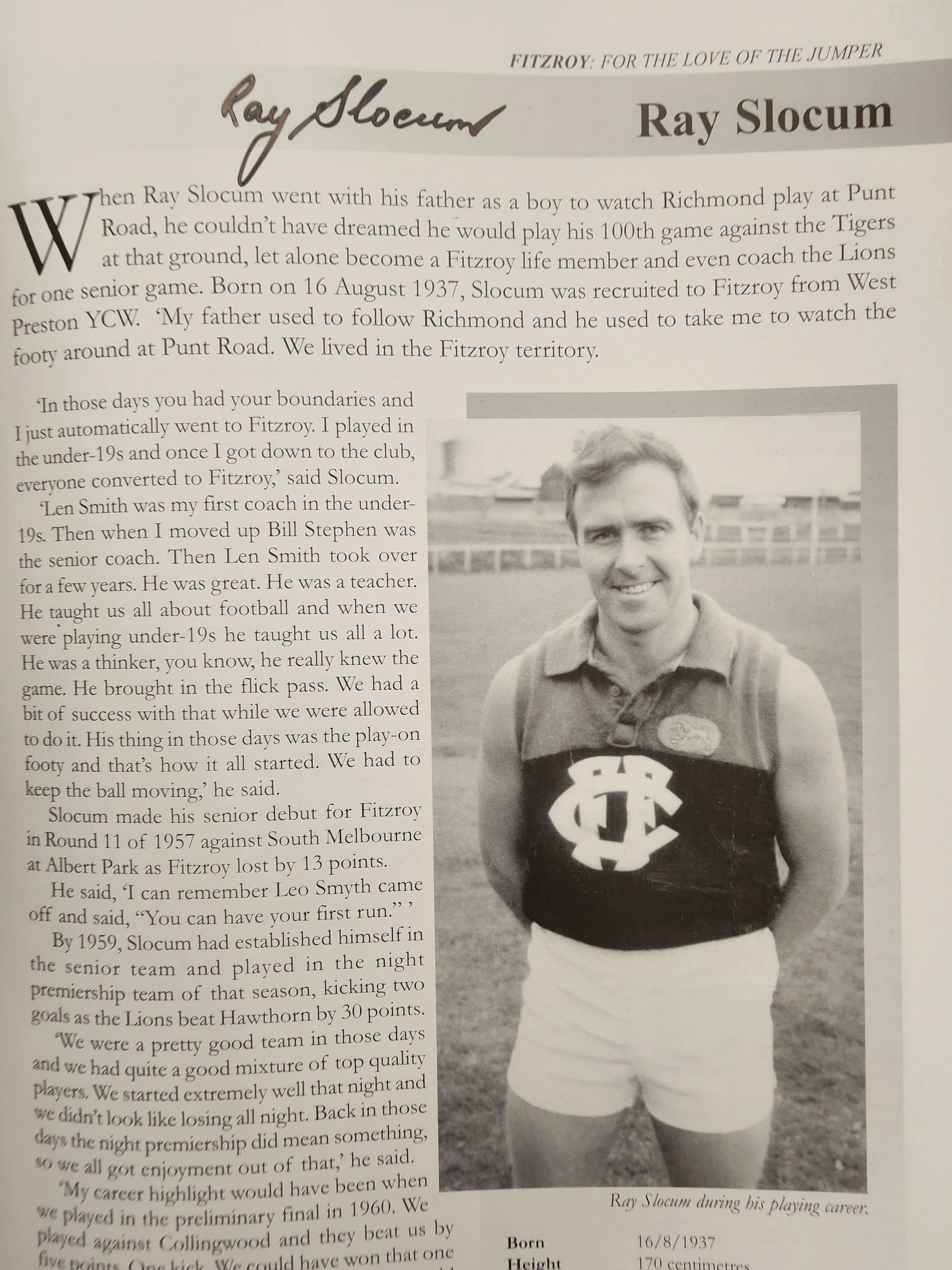 Fitzroy For the Love of the Jumper Chris Donald Hardcover book 60+ signatures - Image 15
